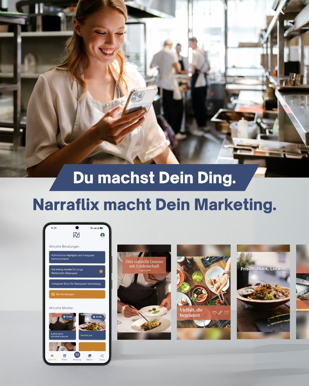 Restaurant nutzt eigene Bilder für sichtbares Marketing